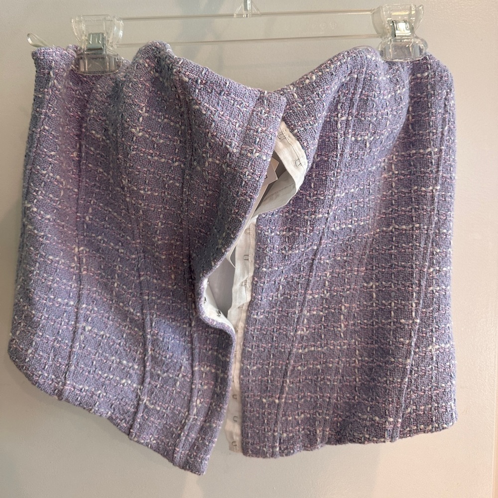 Purple Tweed Corset